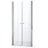 Maxaro Zircon Comfort Douchedeur | 100 cm Chroom Helder glas Pendeldeur