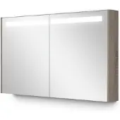 Maxaro Spiegelkast Met Verlichting Modulo 120x70cm Eiken Badkamer Spiegelkast | Spiegelkast Badkamer | Spiegelkast met Verlichting