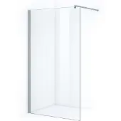 Maxaro Onyx Inloopdouche | 123 cm Chroom Helder glas Vaste wand