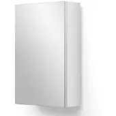 Maxaro Spiegelkast Lato 40x62cm Hoogglans Wit 1 Deur Badkamer Spiegelkast | Spiegelkast Badkamer | Spiegelkast met Verlichting