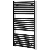 Maxaro Zeus Handdoekradiator | 60x120 cm Mat zwart 1160 Watt Aluminium Centrale verwarming