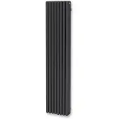 Maxaro Triton Designradiator | 39x180 cm Mat zwart 3864 Watt Aluminium Centrale verwarming