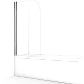 Maxaro Zircon Comfort Badwand | 80 cm Chroom Draaibaar Helder glas