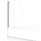Maxaro Zircon Comfort Badwand | 90 cm Chroom Draaibaar Helder glas