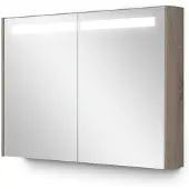 Maxaro Spiegelkast Met Verlichting Modulo 100x70cm Eiken Badkamer Spiegelkast | Spiegelkast Badkamer | Spiegelkast met Verlichting