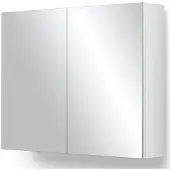 Maxaro Spiegelkast Lato 80x62cm Hoogglans Wit 2 Deuren Badkamer Spiegelkast | Spiegelkast Badkamer | Spiegelkast met Verlichting
