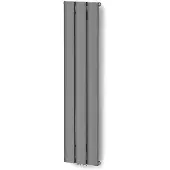 Maxaro Metis Designradiator | 28x120 cm Lichtgrijs 511 Watt Aluminium Centrale verwarming