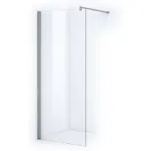 Maxaro Zircon Essence Inloopdouche | 90 cm Chroom Helder glas Vaste wand