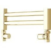 TVS Design Plus radiator aansluitset 110 recht goud gepolijst