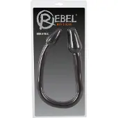Rebel – Anaal Plug met Dubbele Uiteinden voor een Intensieve Afwisseling – 78 cm - Zwart