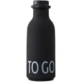 Design Letters Trinkflasche - 500 ml - Schwarz m. To Go - - One Size - Trinkflaschen