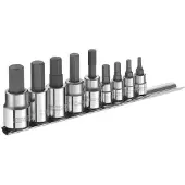 Expert by Facom schroevendraaierdoppenset 6-kant | 3/8" en 1/4" | 9-delig | E034802 - E034802