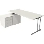 Theo Kerkmann Büromöbelfabrik GmbH & Co. KG - Bureau Profi wit met archiefkast 180x80cm
