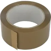 Neutral Dozensluittape Verpakkingstape PVC 48mm 66m Bruin