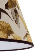 Duolla kap Sofia hoogte 31 cm, bloemenpatroon geel, geel / oranje, Textiel / Stof / Zijde
