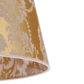 Duolla Lampenkap Cone hoogte 25,5 cm, goud, messing / goud, Textiel / Stof / Zijde