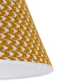 Duolla kap Sofia 25 cm, hanenpootmotief geel, geel / oranje, Textiel / Stof / Zijde