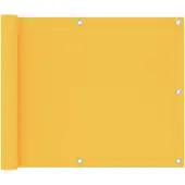 vidaXL Balkonscherm 75x600 cm oxford stof geel