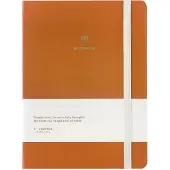 A-Journal Notitieboek A5 - Hardcover - Terracotta - Brique - Gelinieerd