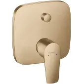 Hansgrohe talis e eengreeps badmengkraan afbouwdeel met zekerheidscombinatie, brushed bronze
