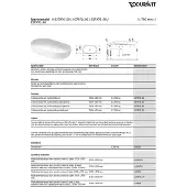 Duravit Luv - Opzetwastafel, 70x40 cm, zonder overloop, wit 0379700000