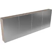 Mondiaz Cubb spiegelkast 200x70x16cm smoke met 4 deuren