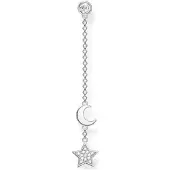 Thomas Sabo Dames-Enkel Oorbellen 925 Zilver 14 Zirkonia One Size Zilver 32017840