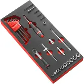 Facom module doppen 1/4" 6-kant en accessoires - metrisch - MODM.R161-36