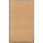 vidaXL Deurmat wasbaar 90x150 cm crème