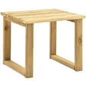 vidaXL Bijzettafel voor ligbed 30x30x26 cm geïmpregneerd grenenhout