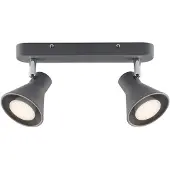 Nordlux Plafondlamp Eik 2-lichts grijs