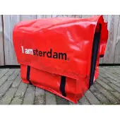 Amsterdam I - Dubbele fietstas - 40 liter - Rood bysonil