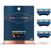 Gillette King Shave & Edging Razor Blades 3 stk.