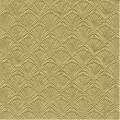 IHR Servet Luxe - 32x - 3-laags - met schub patroon - goud - 33 x 33 cm