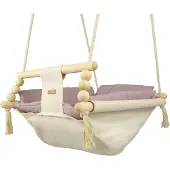 Viking Choice Babyschommel - voor binnen - crème roze - tot 20 kg