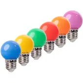 Amlux Set 40 gekleurde LED lampen - 6 kleuren