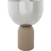 AYTM bloempot Torus, grijs, Ø 22 cm, hoogte 30,6 ijzer Torus, alu / grijs / zink, metaal, Design