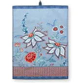 Pip studio Theedoek Flower Festival Blue 50 x 70 cm