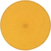 Unique living placemat daisy rond rotan /oranje Ø 38cm