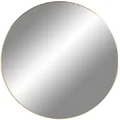 Artichok Eveline Wandspiegel Rond - met Gouden Lijst - aan de Muur - Spiegel - Hal - Woonkamer - Minimalistisch Design - Goud - Ø 60 cm