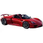 Bburago Schaalmodel Porsche 918 Spyder 2015 1:24 Die-cast Rood