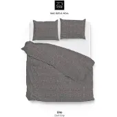 Zo! Home Zo!Home Lino Dark Grey - 100% Katoen 240 x 200/220 cm