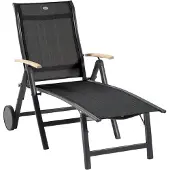 Hartman Ligbed Alice Comfort Lounger High Xerix Frame Black Textylene