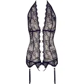 Abierta Fina Erotische Kanten Lingerie Set Transparant