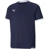 Puma teamLIGA Jersey Jr Unisex sportshirt - Peacoat-White