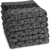 DDDDD Keukendoek Chrystal 50x55 zwart zwart Katoen Thee- en keukendoek