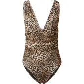 Hunkemoller Badpak bruin / taupe / zwart