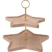 Eh Excellent Houseware Etagere Ster Bamboe 2-Laags