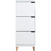 Hioshop Mena - Schoenenkast - Wit hout.