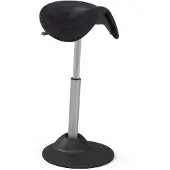 Euroseats Lugo Zit-sta -kruk Ergonomisch Zwart 340 mm x 880 mm
